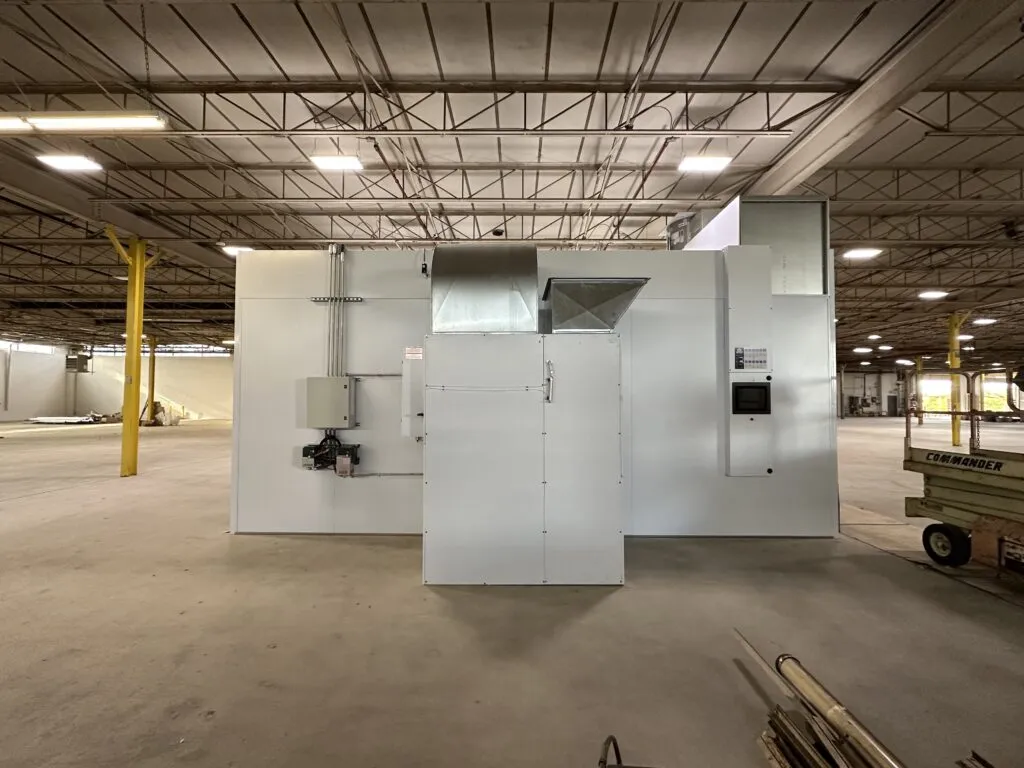 Air Makeup Unit for a paint booth